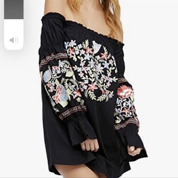 Free People Black Flyer de jour dress size Medium - Picture 2 of 4